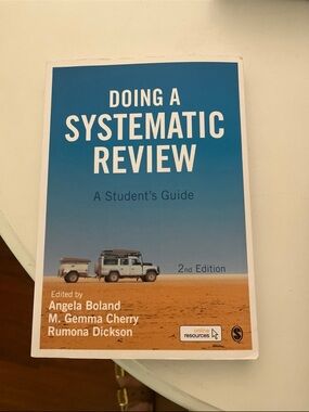 Sage Doing a Systematic Review